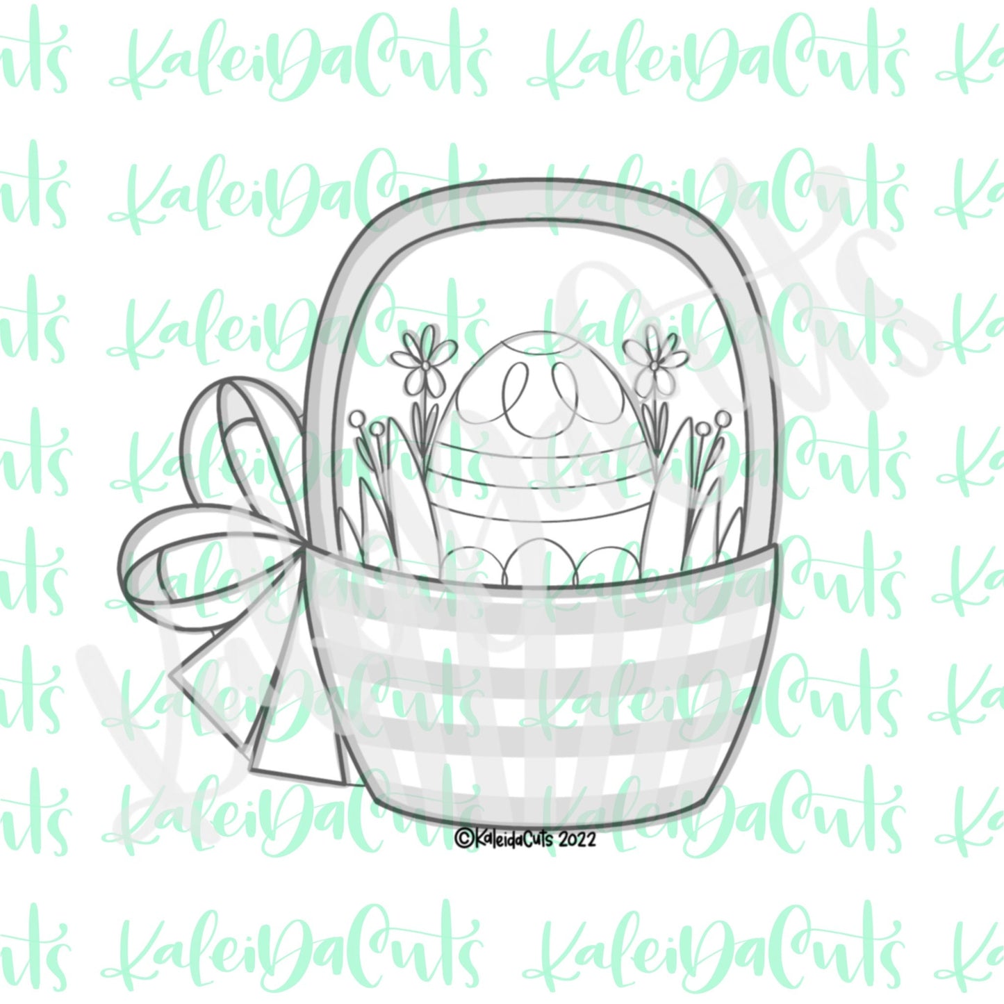 2022 Easter Basket Cookie Cutter