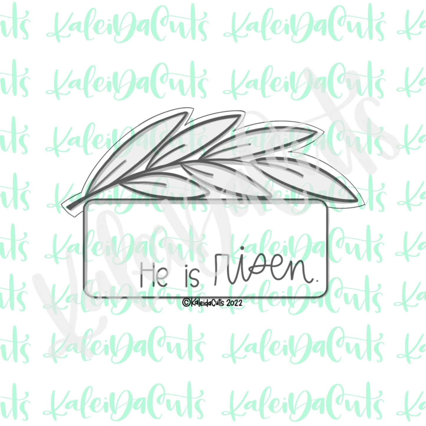 Palm Branch Plaque Cookie Cutter