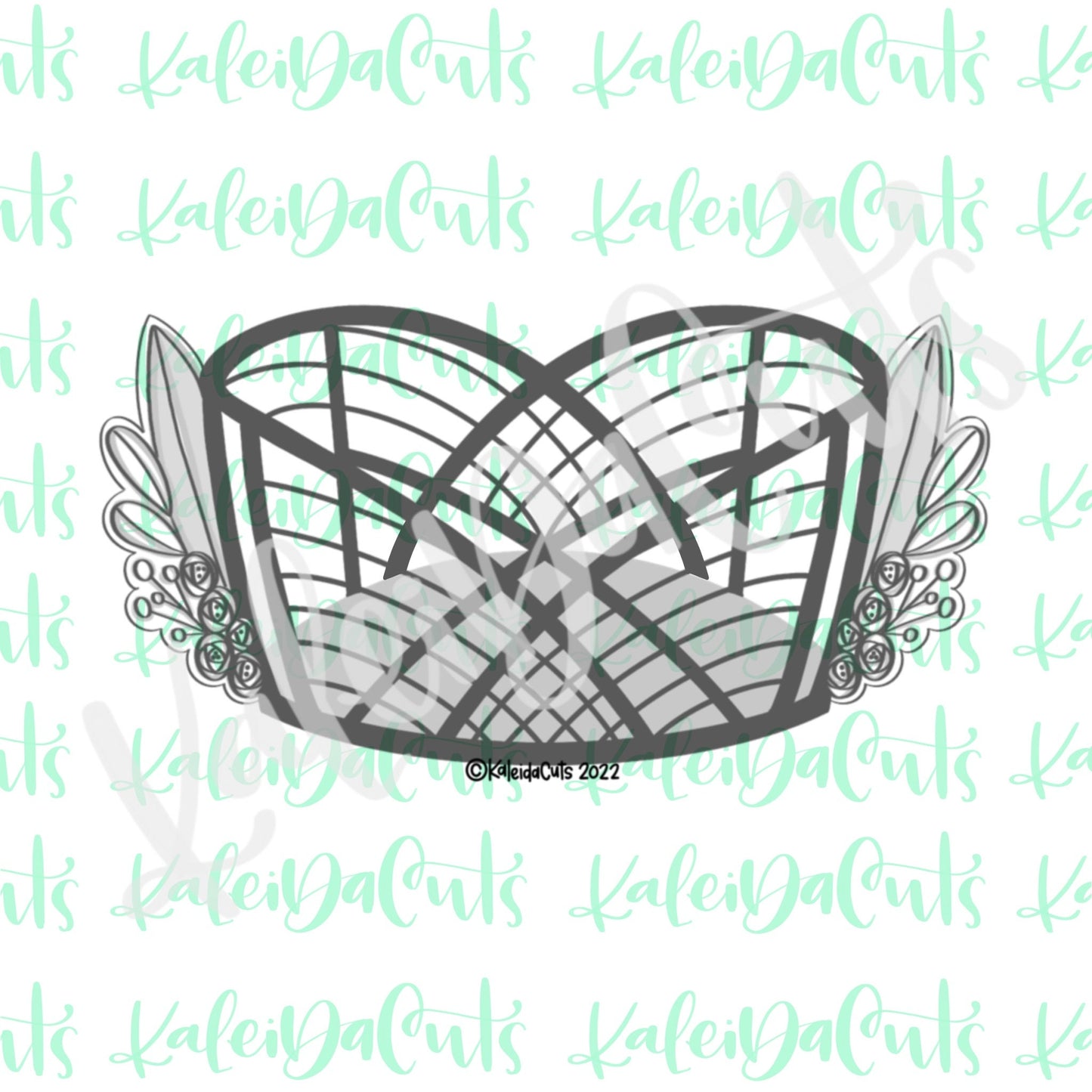 Floral Bassinet Cookie Cutter