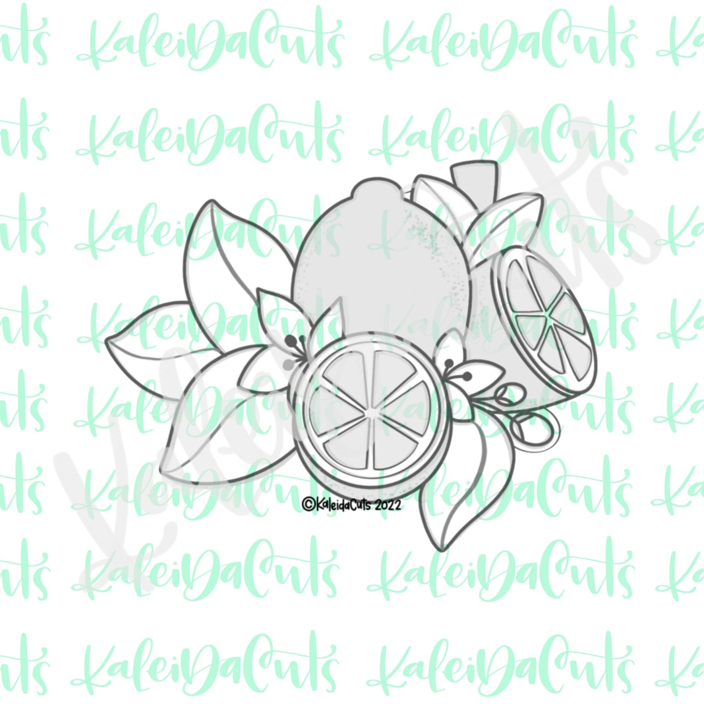 Floral Lemon Branch Cookie Cutter