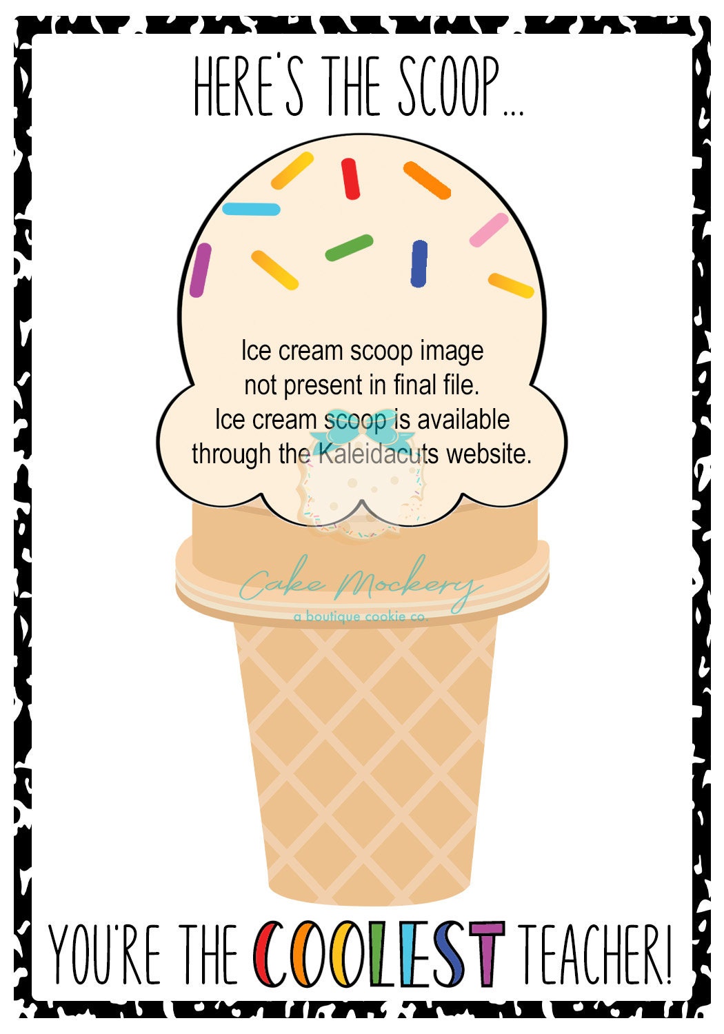 Ice Cream Scoop 2 Cookie Cutter