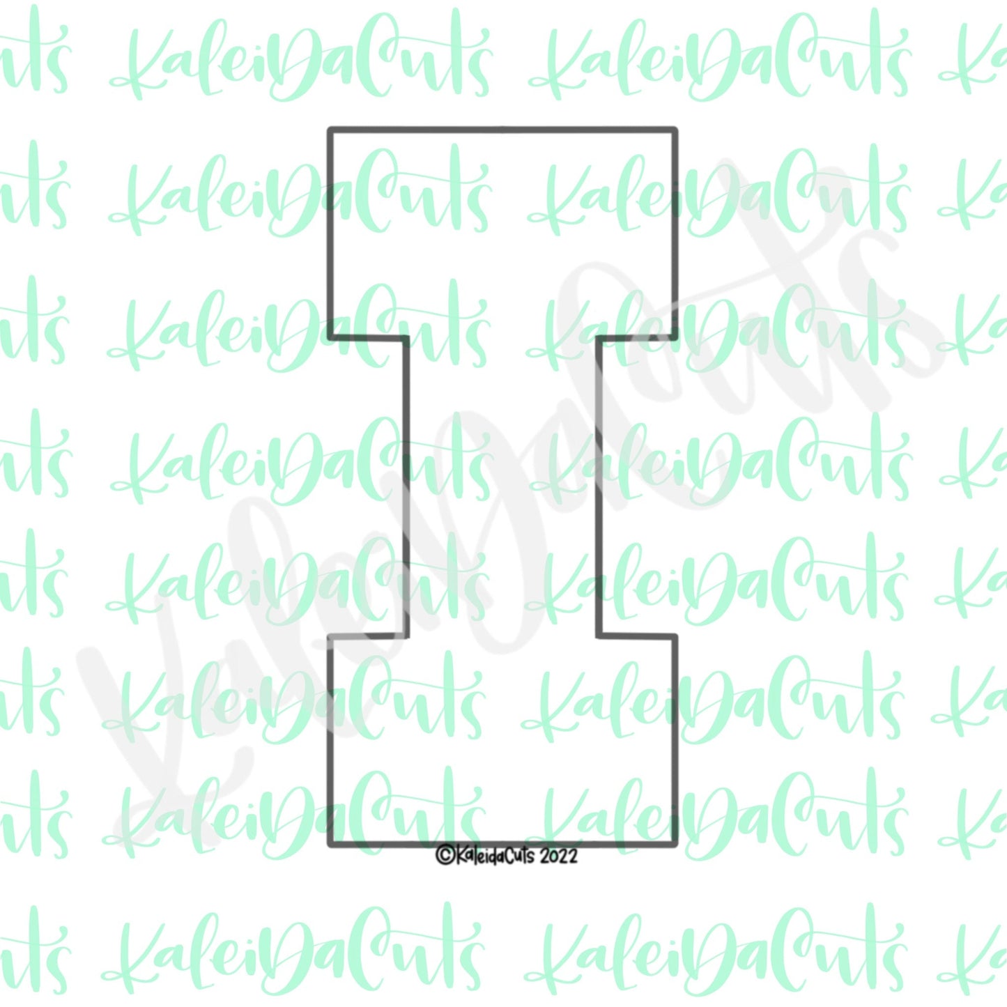 Tall Letter I Cookie Cutter