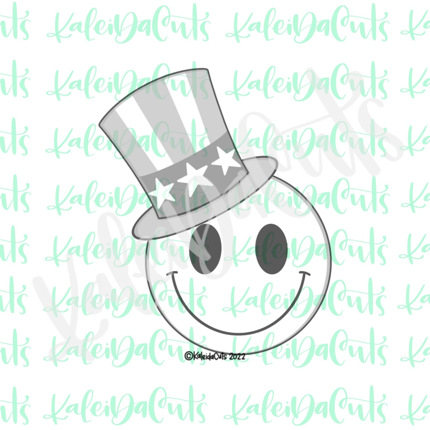 Smiley Face Uncle Sam Cookie Cutter