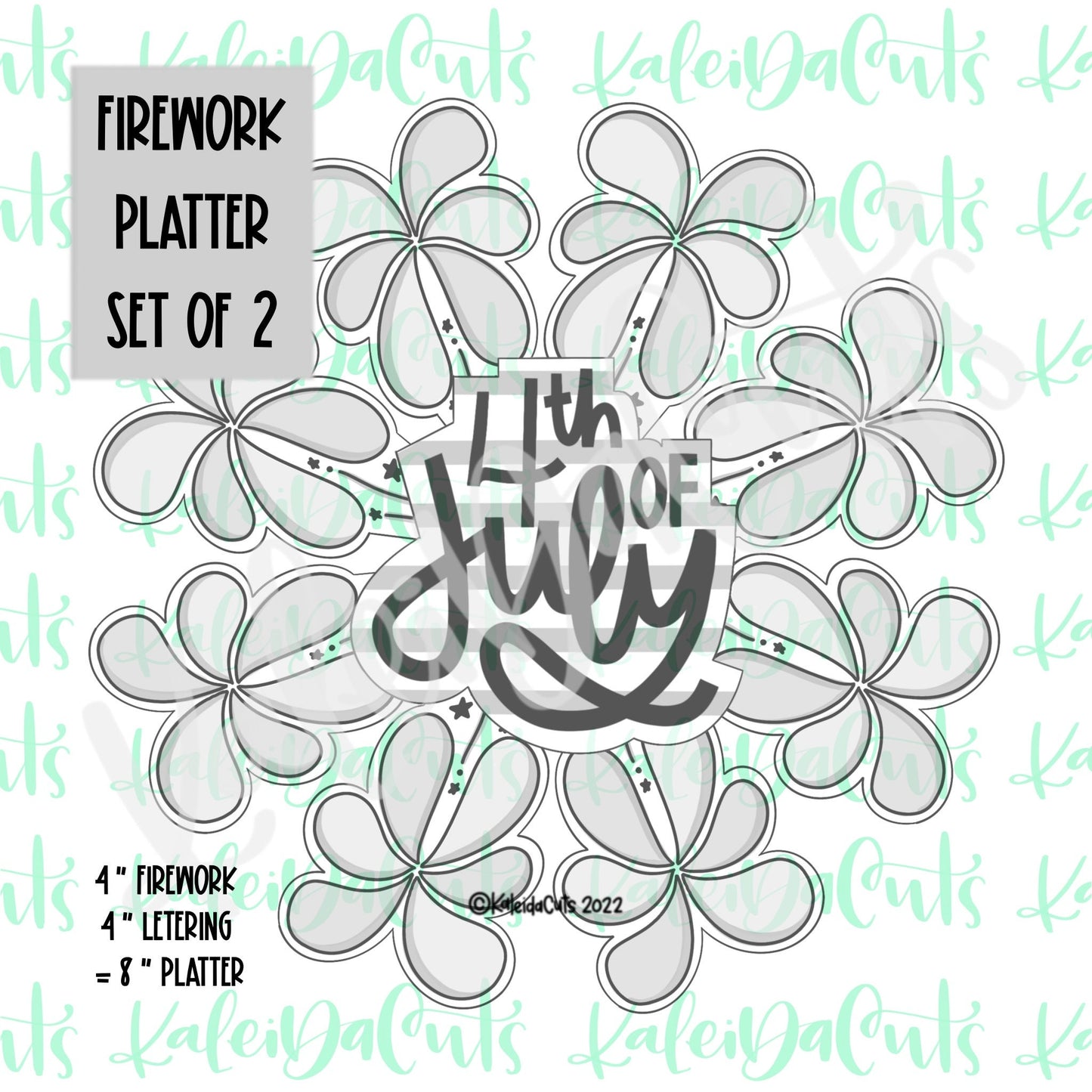 Firework Platter Set of 2 Cookie Cutters