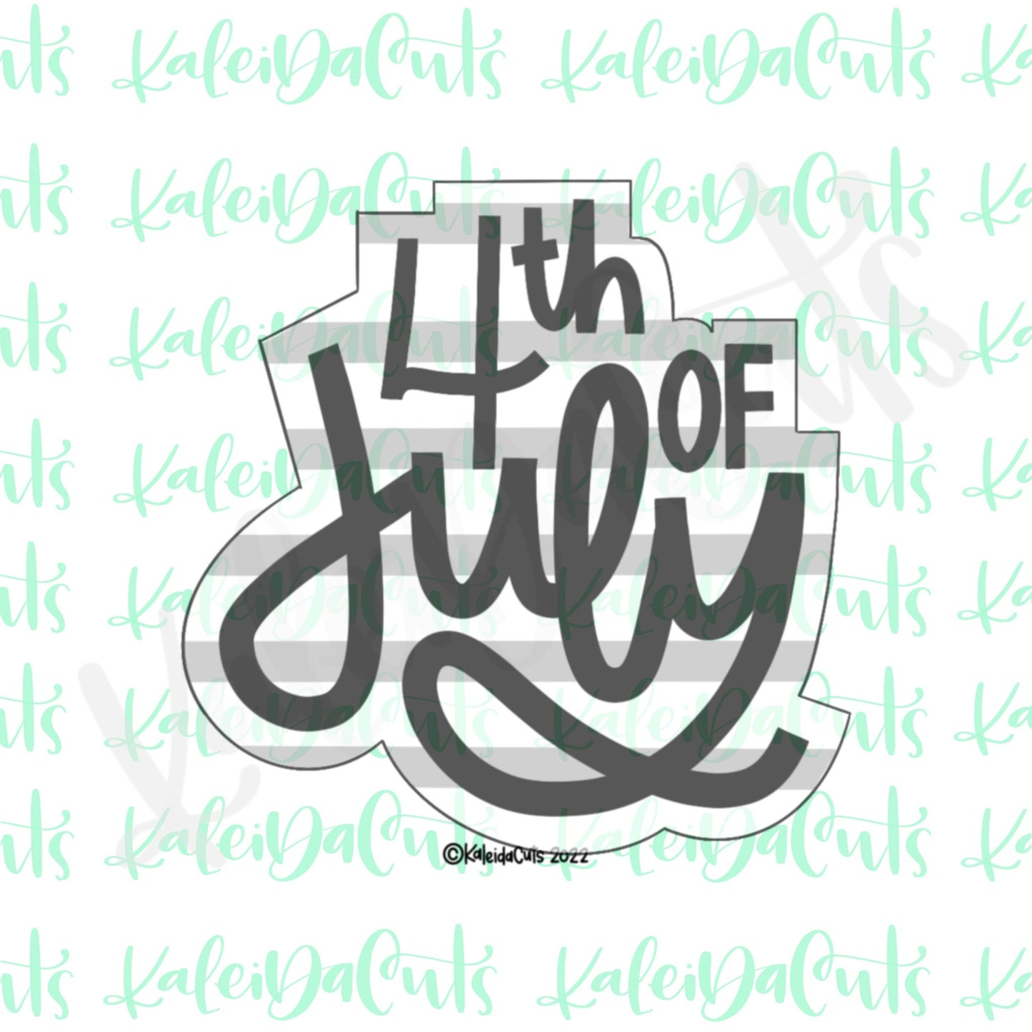 4th of July Lettering Cookie Cutter