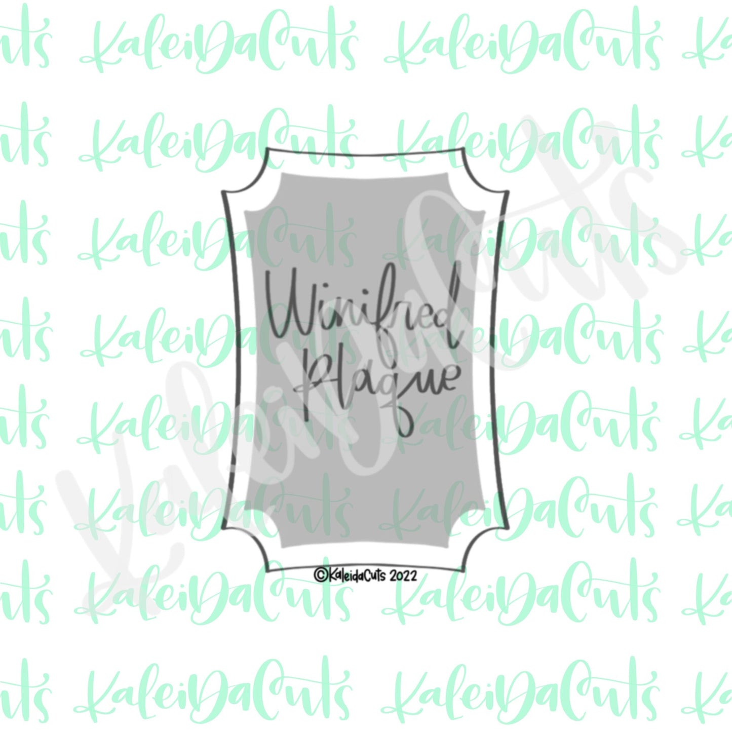Winifred Plaque Cookie Cutter