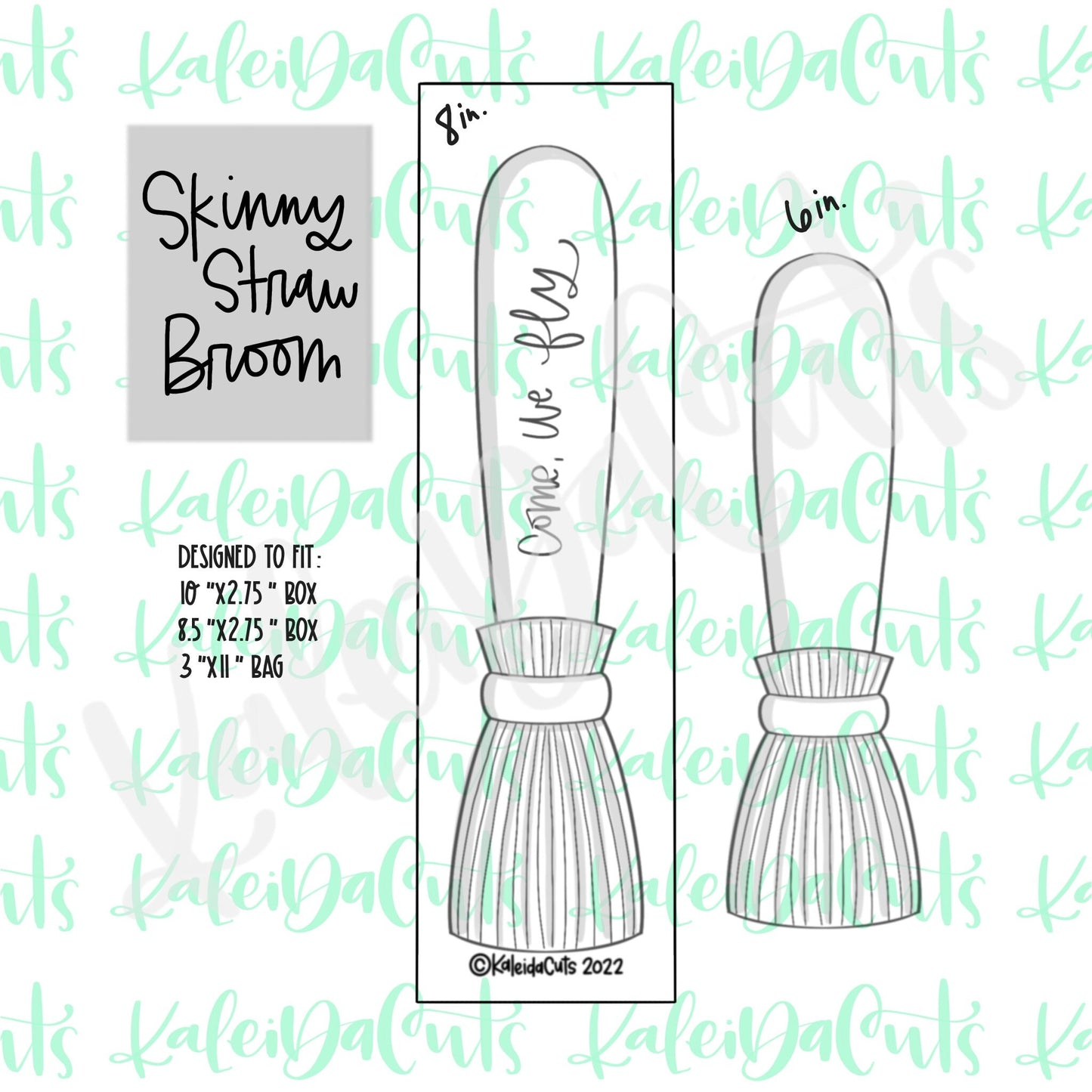 Skinny Straw Broom Cookie Cutter