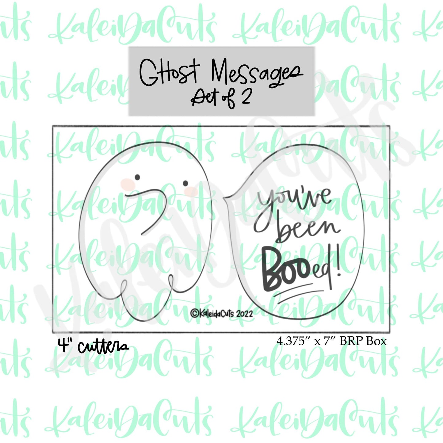 Ghost Messages Set of 2 Cookie Cutters