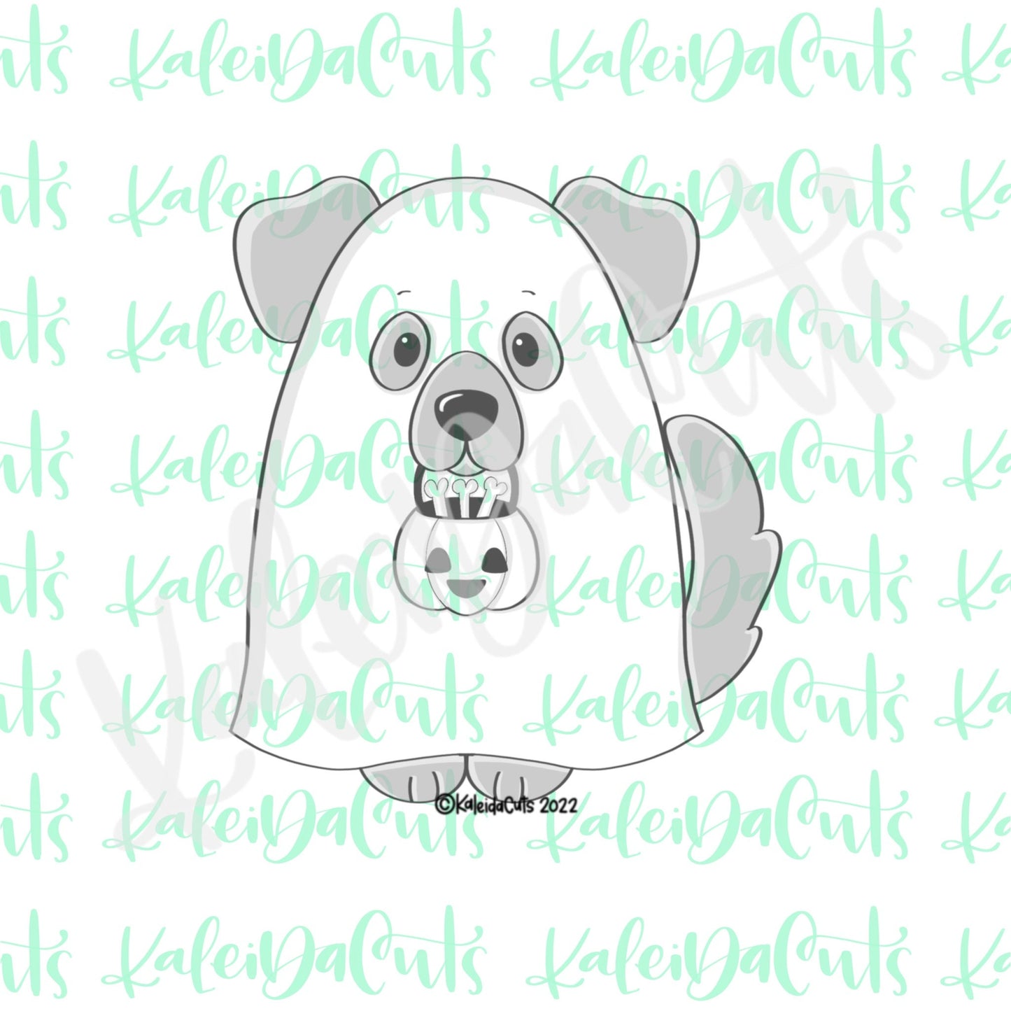 Ghost Pup Cookie Cutter