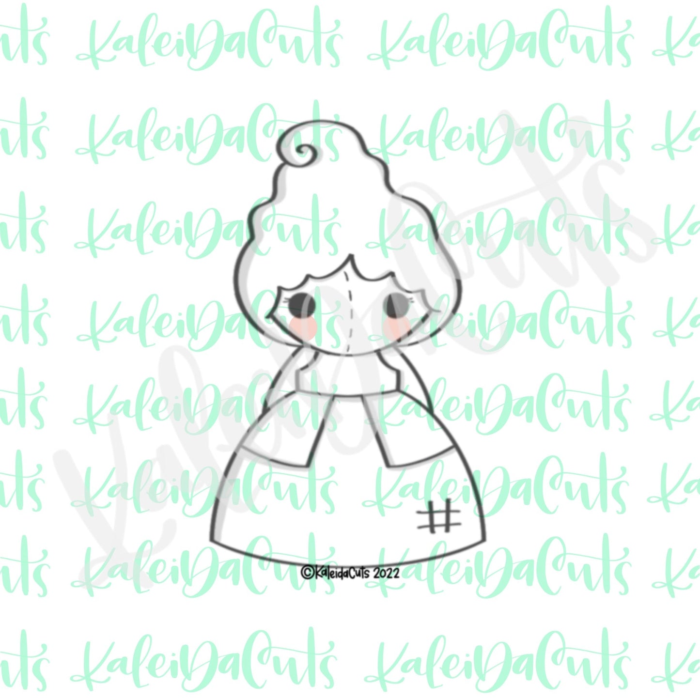 Witchy Rag Doll 3 Cookie Cutter