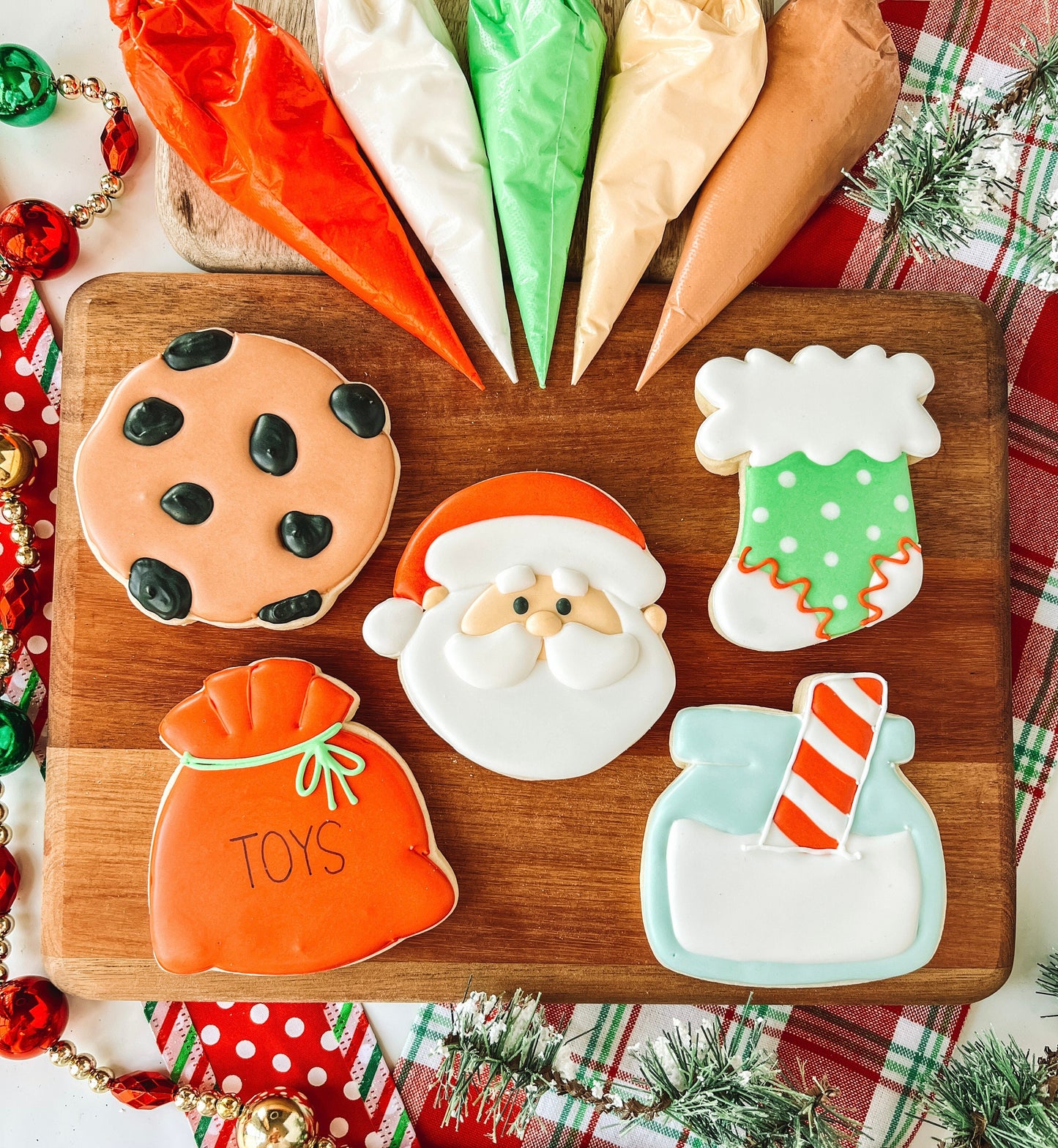 Santa Milk and Cookies Class (CC2C) Set of 5 Cookie Cutters