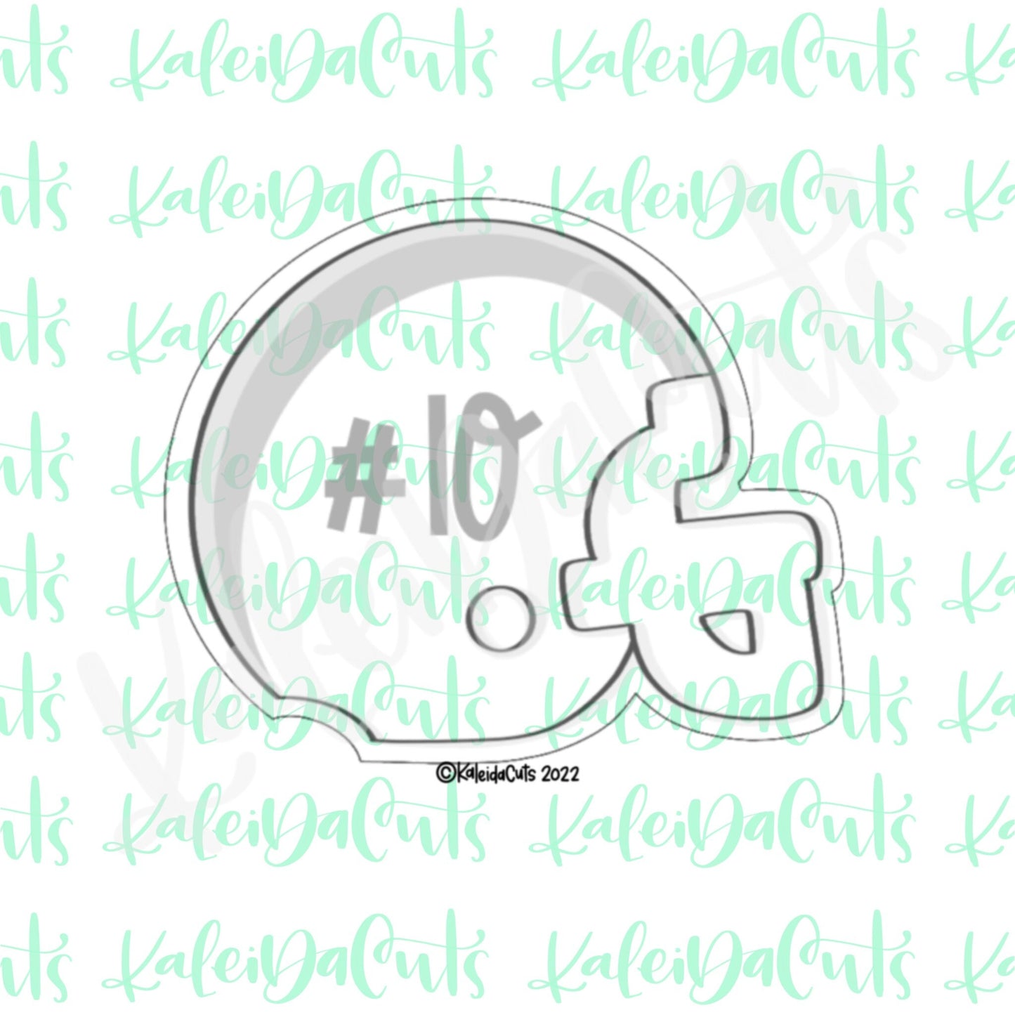 2022 Helmet Cookie Cutter