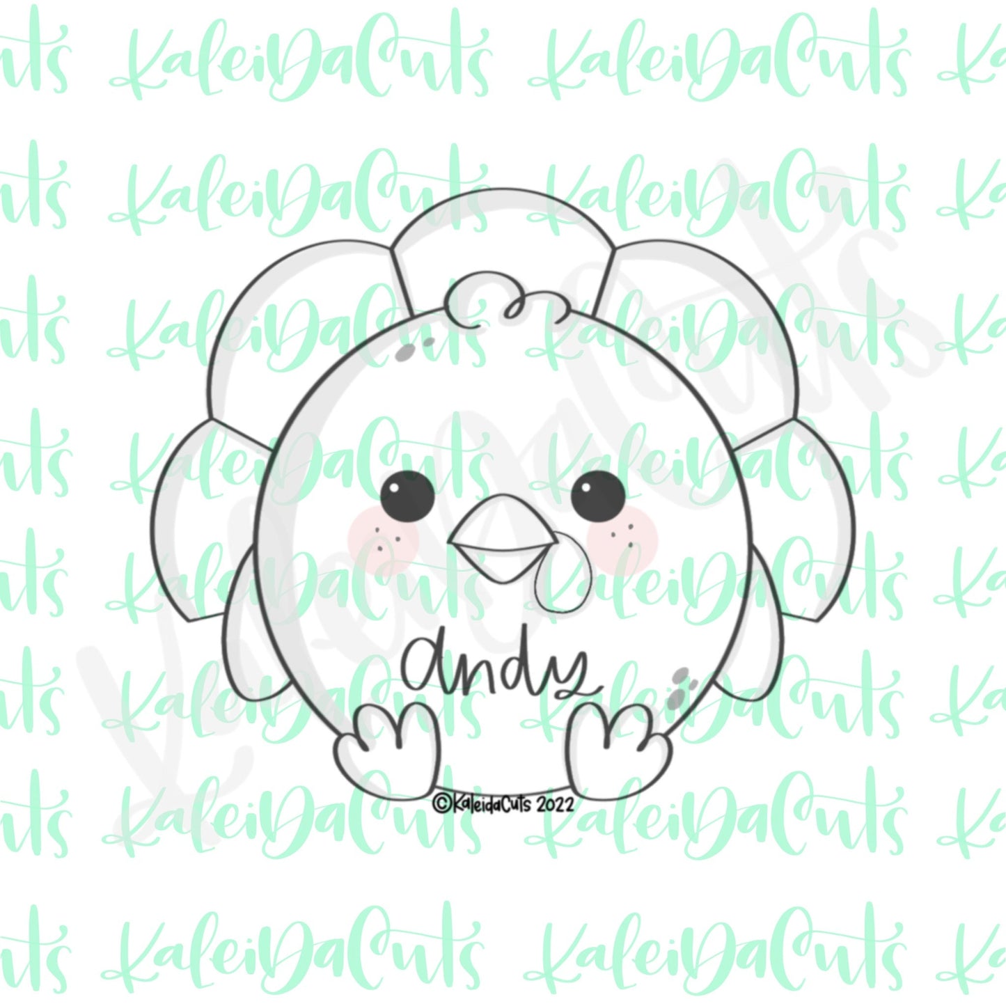 Chubby Turkey Cookie Cutter