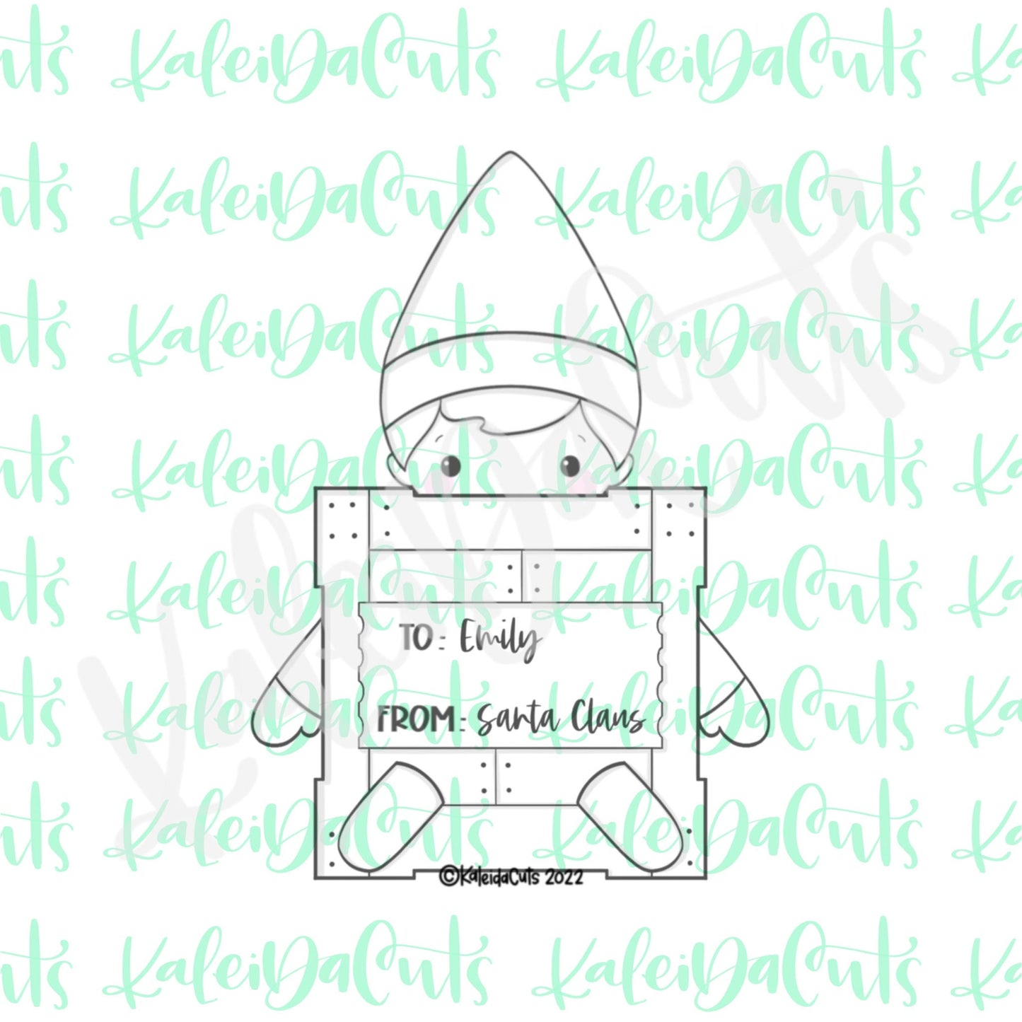 Elf Crate Cookie Cutter