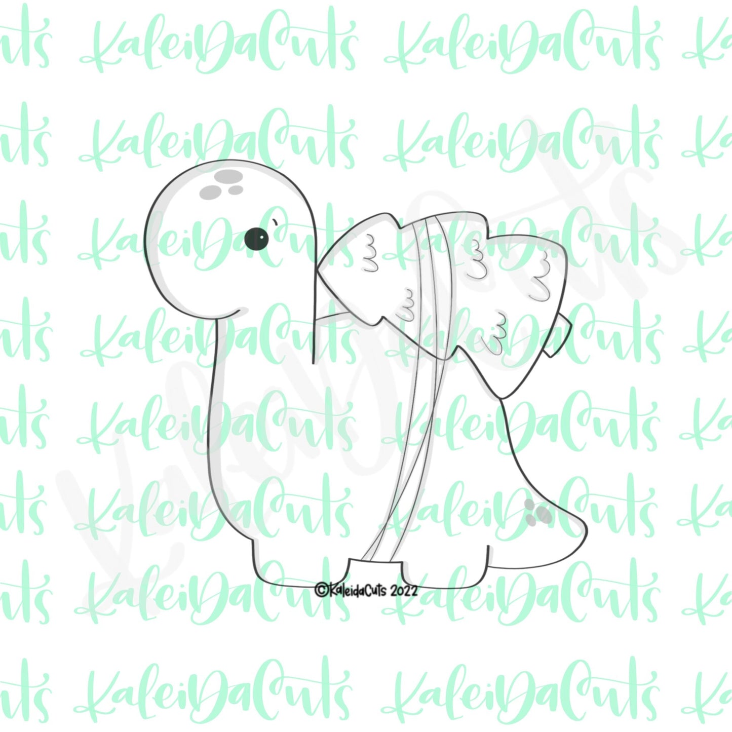 Brontosaurus Christmas Tree Cookie Cutter