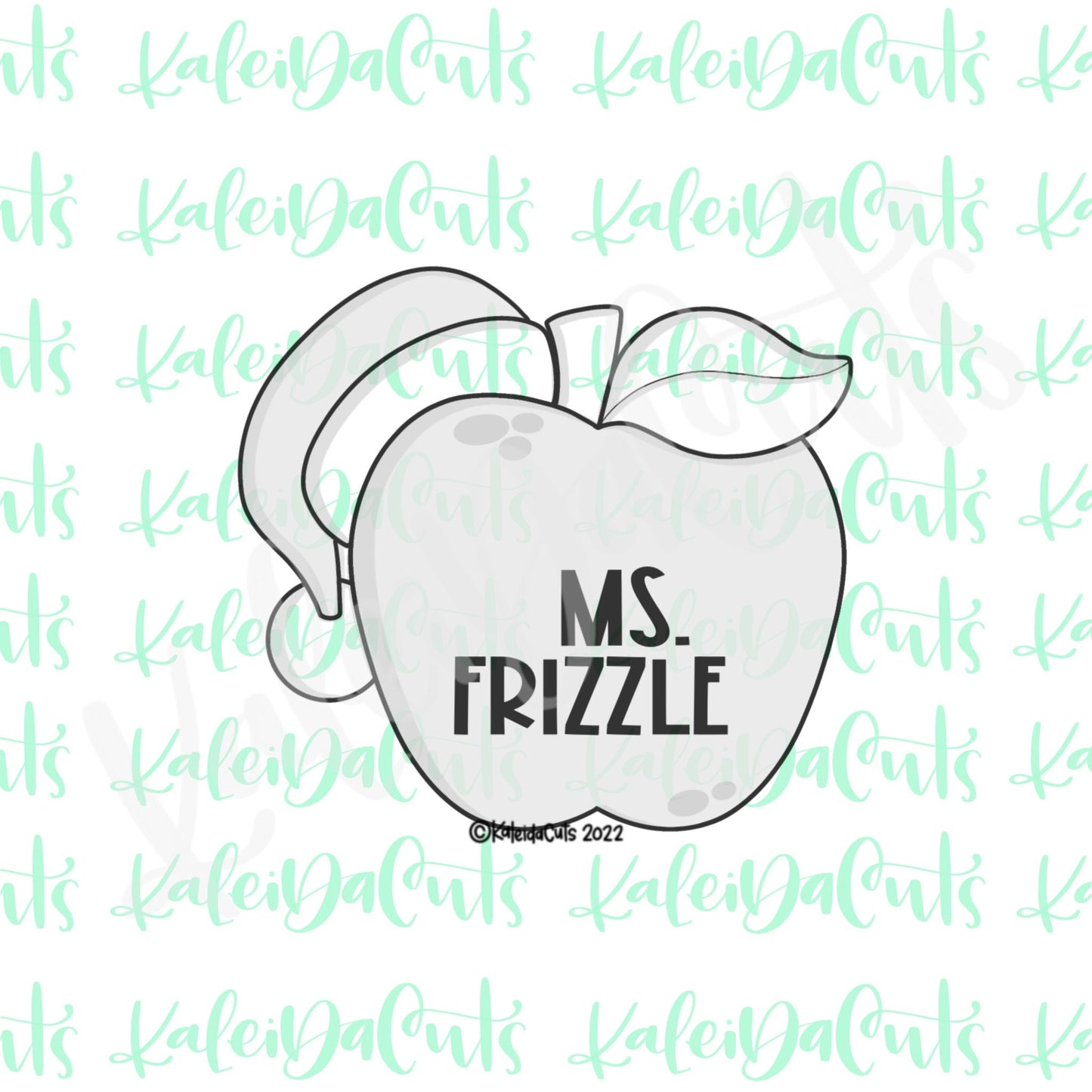 Christmas Teacher Apple Cookie Cutter