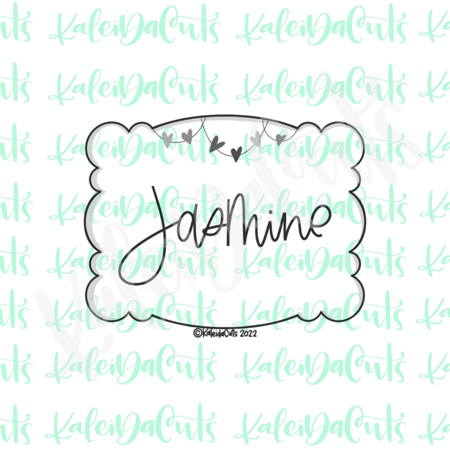 Jasmine Plaque Cookie Cutter