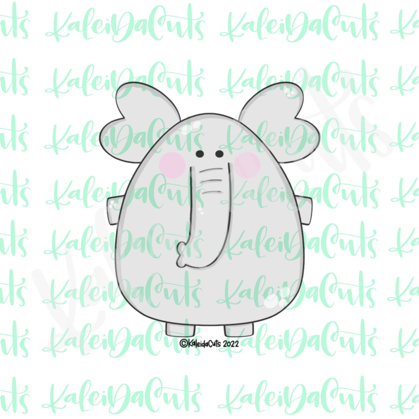 Heart Ear Elephant Cookie Cutter