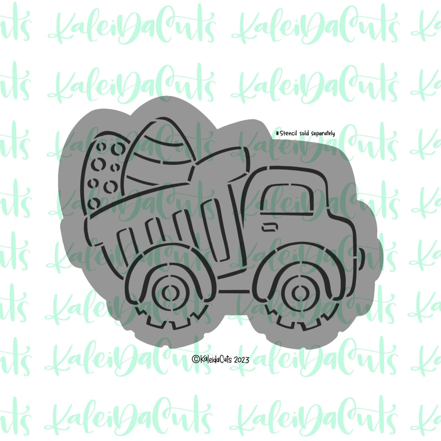 PYO Easter Egg Dump Truck Cookie Cutter