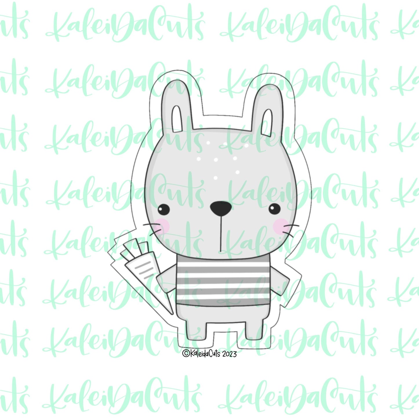 Modern Bunny Boy Cookie Cutter