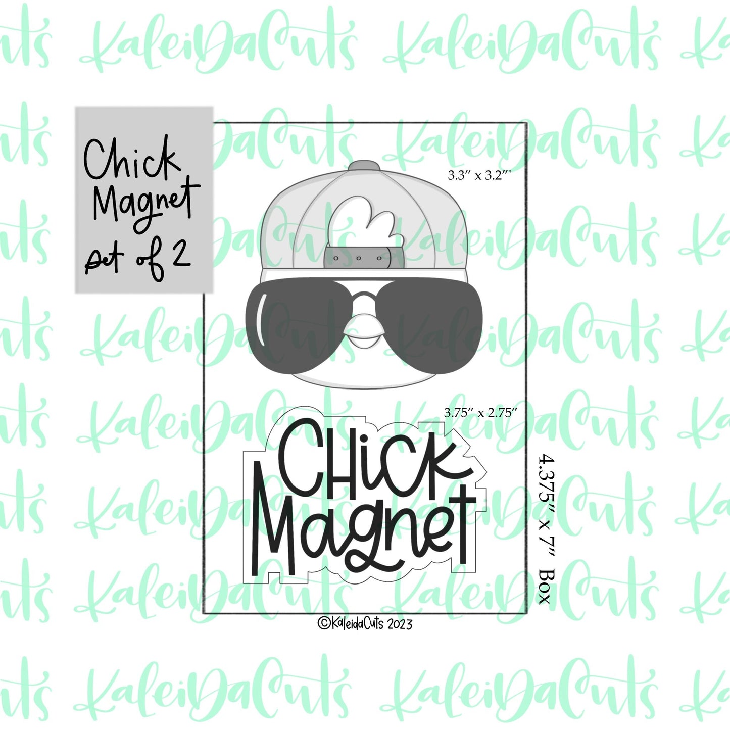 Chick Magnet Set of 2 Cookie Cutters