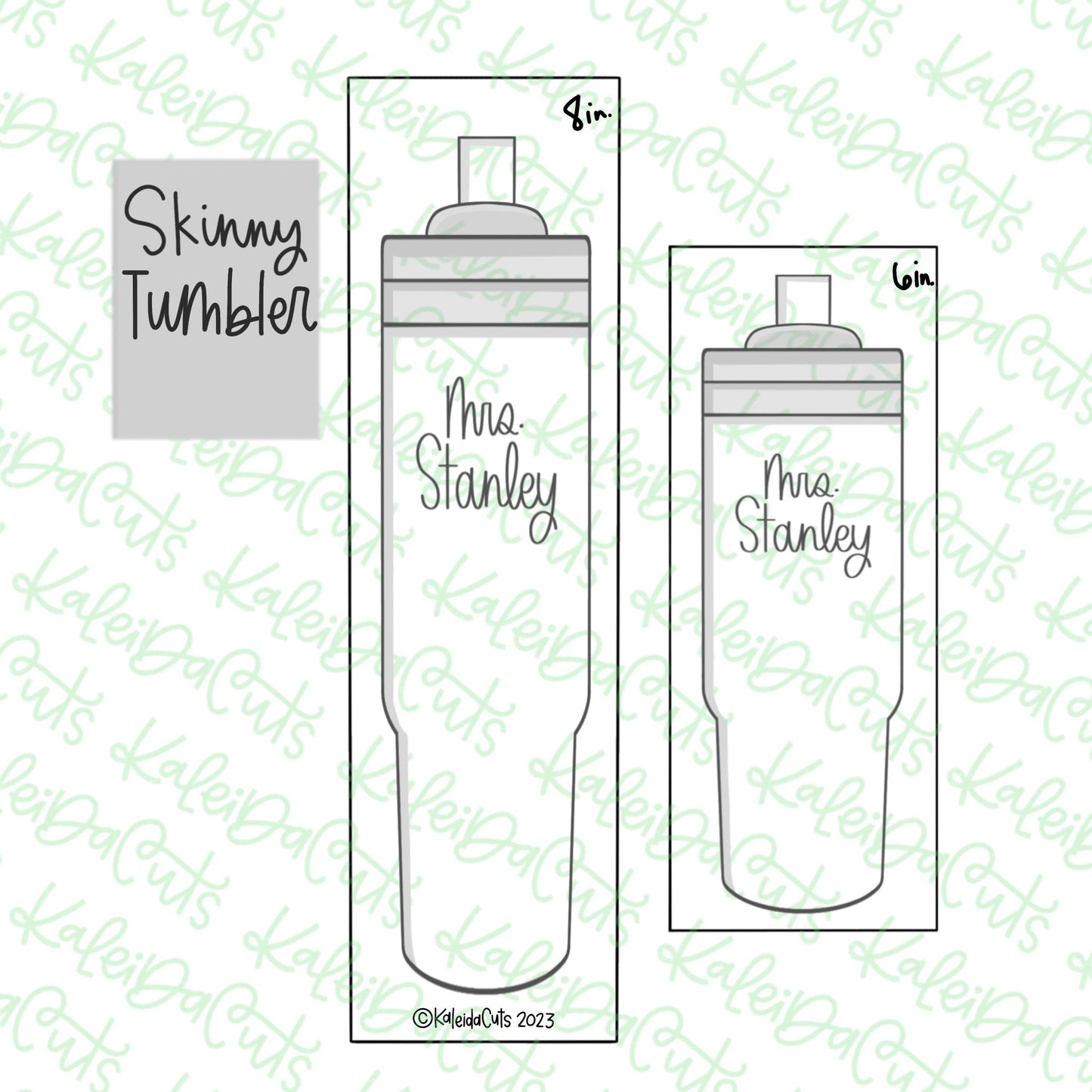 Skinny Tumbler Cookie Cutter