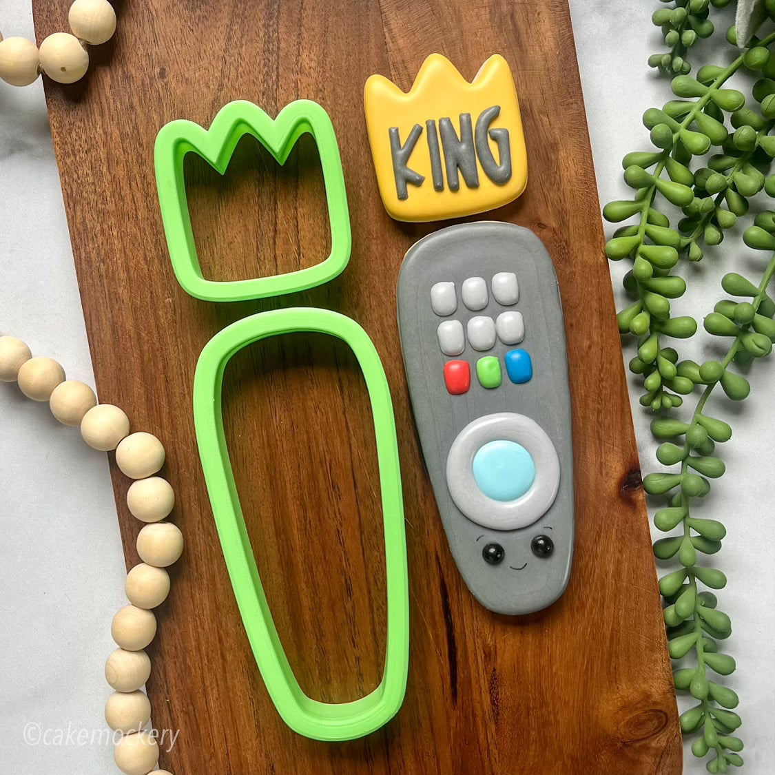 King of the Remote Set of 2 Cookie Cutters