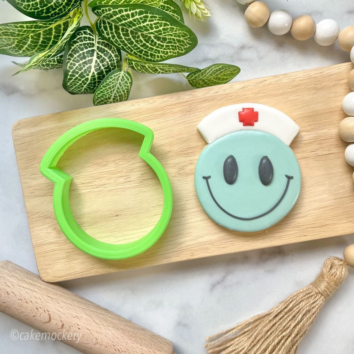 Nurse Smiley Face Cookie Cutter