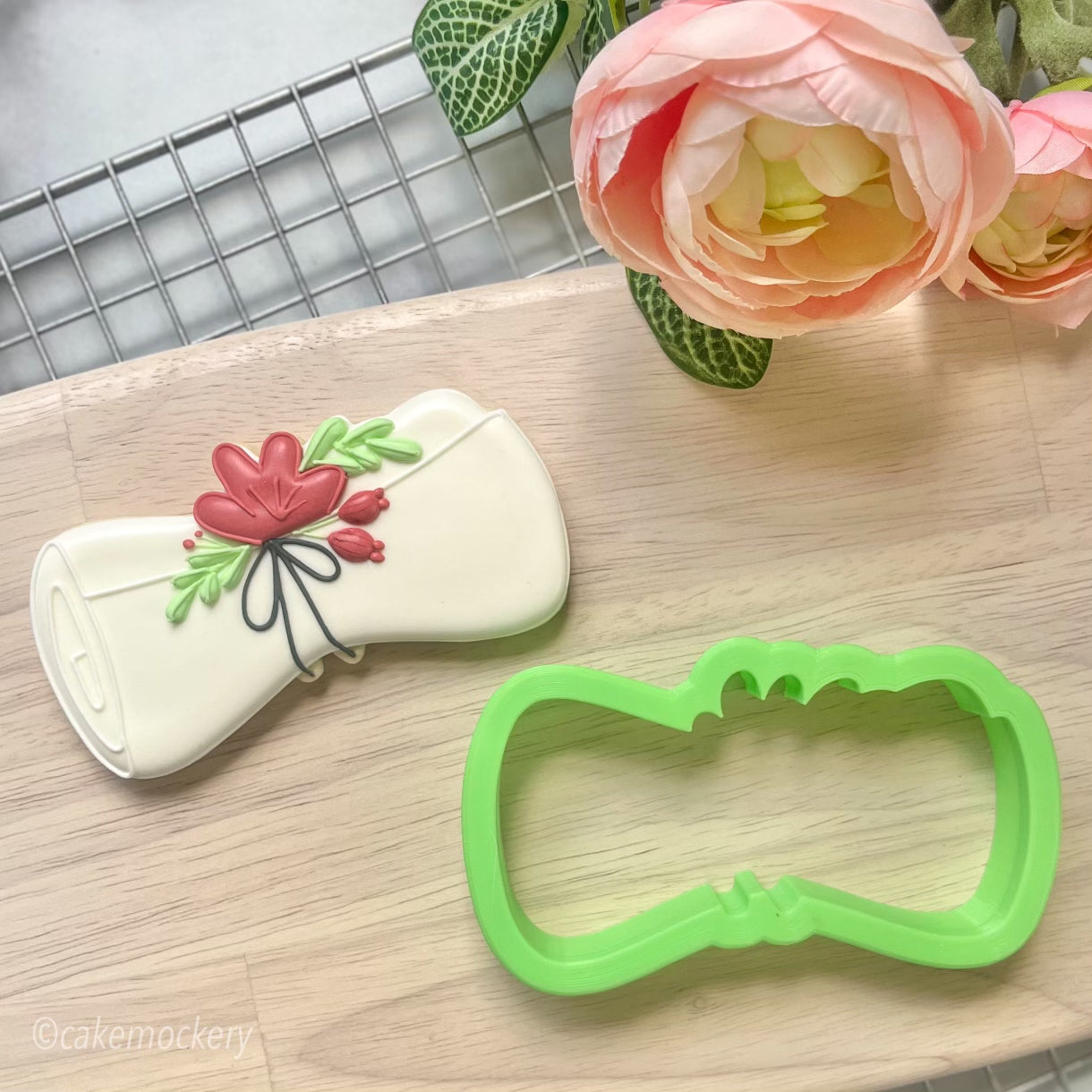 Floral Diploma Cookie Cutter