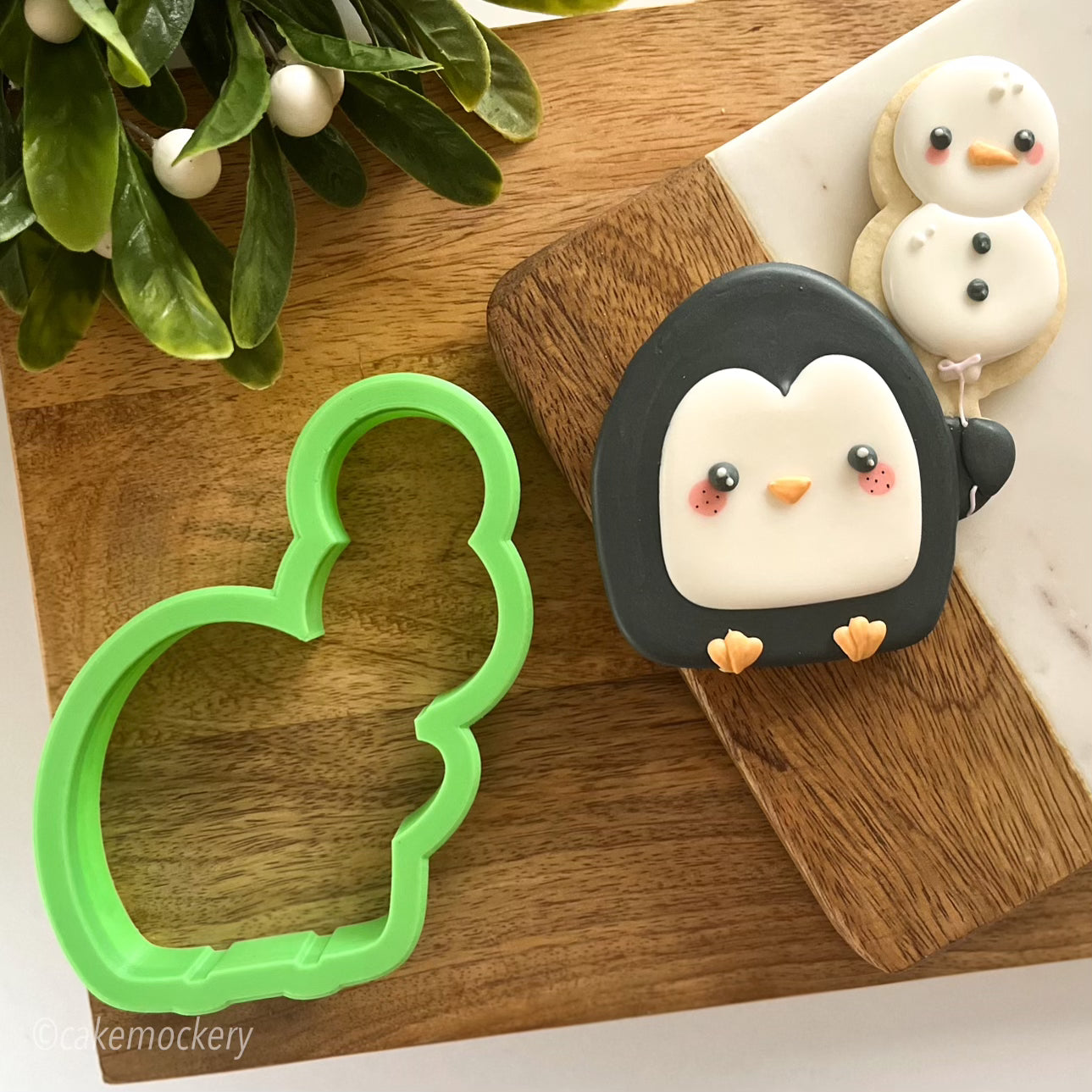 Penguin Snowman Balloon Cookie Cutter
