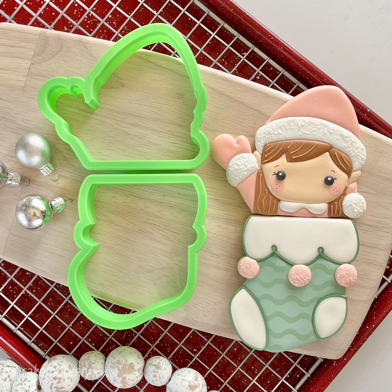 Waving Elf Set of 2 Cookie Cutters