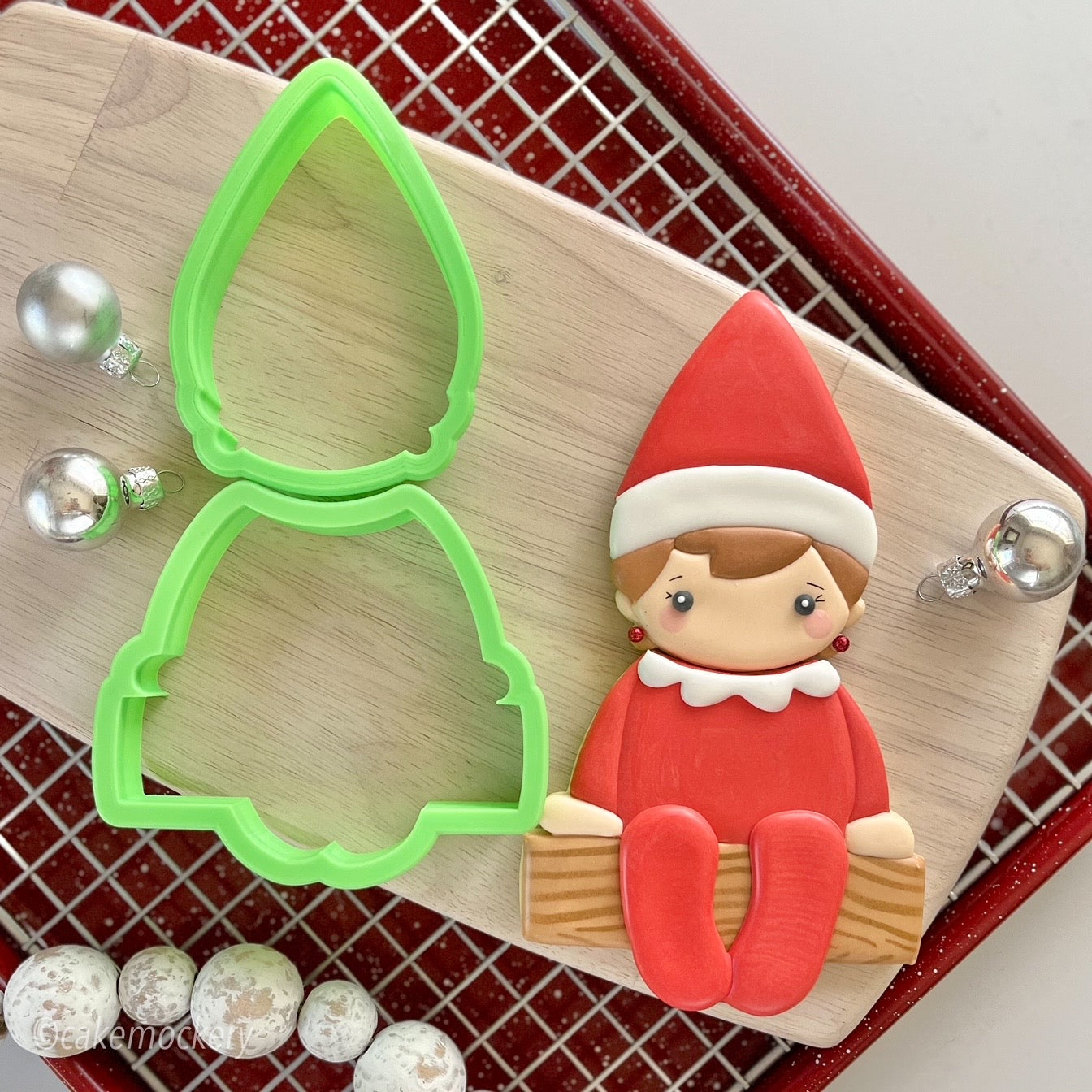 Sitting Elf Set of 3 Cookie Cutters
