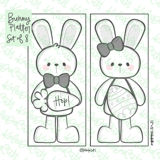 Build a Bunny Platter Cookie Cutters Set of 8