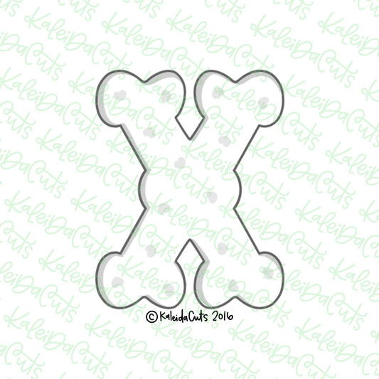 Fancy X Cookie Cutter
