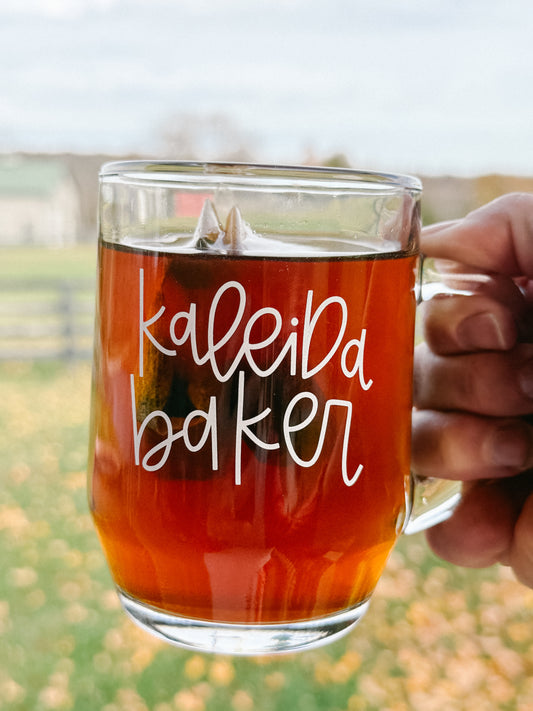 Kaleida Baker Glass Mug