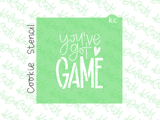 You’ve Got Game Stencil