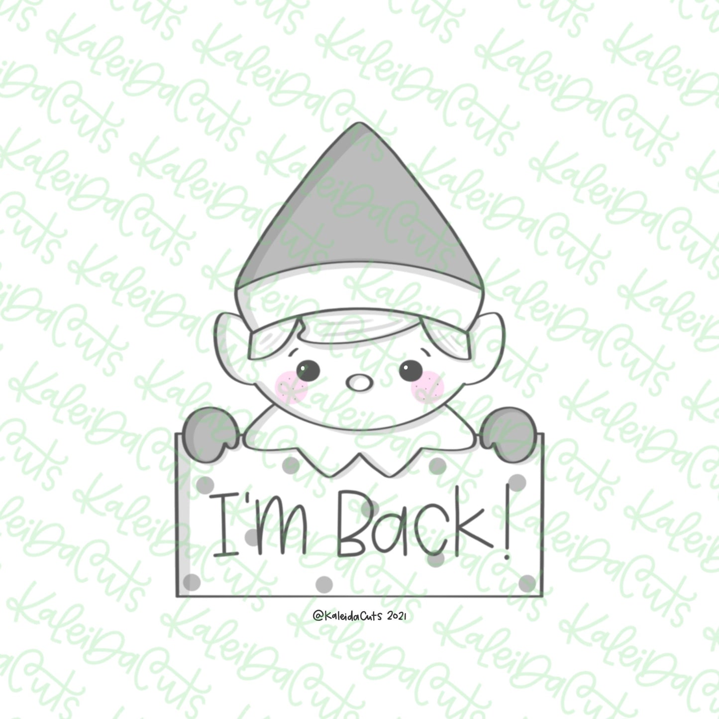 Classic Elf Solid Plaque Cookie Cutter