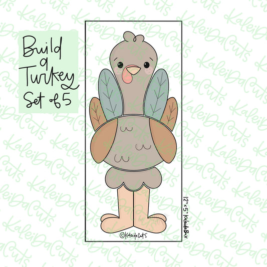 Build a Turkey Set of 5 Cookie Cutters