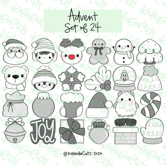 Advent Mini Set of 24 Cookie Cutters