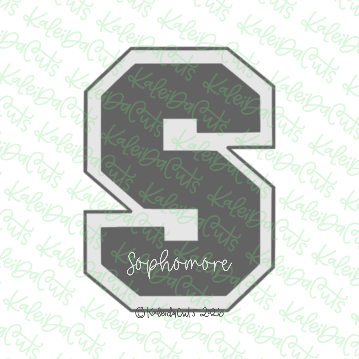 Varsity Letter S Cookie Cutter
