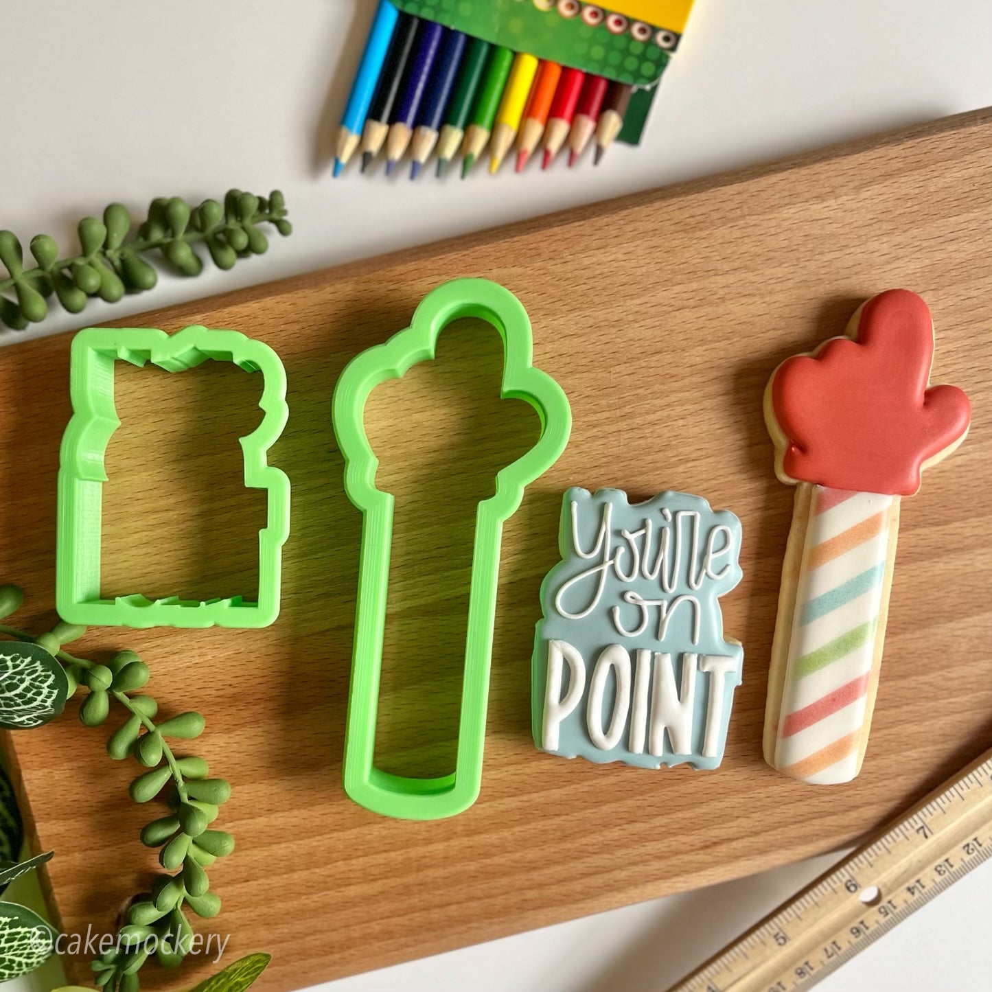Skinny You're On Point Cookie Cutter Set of 2