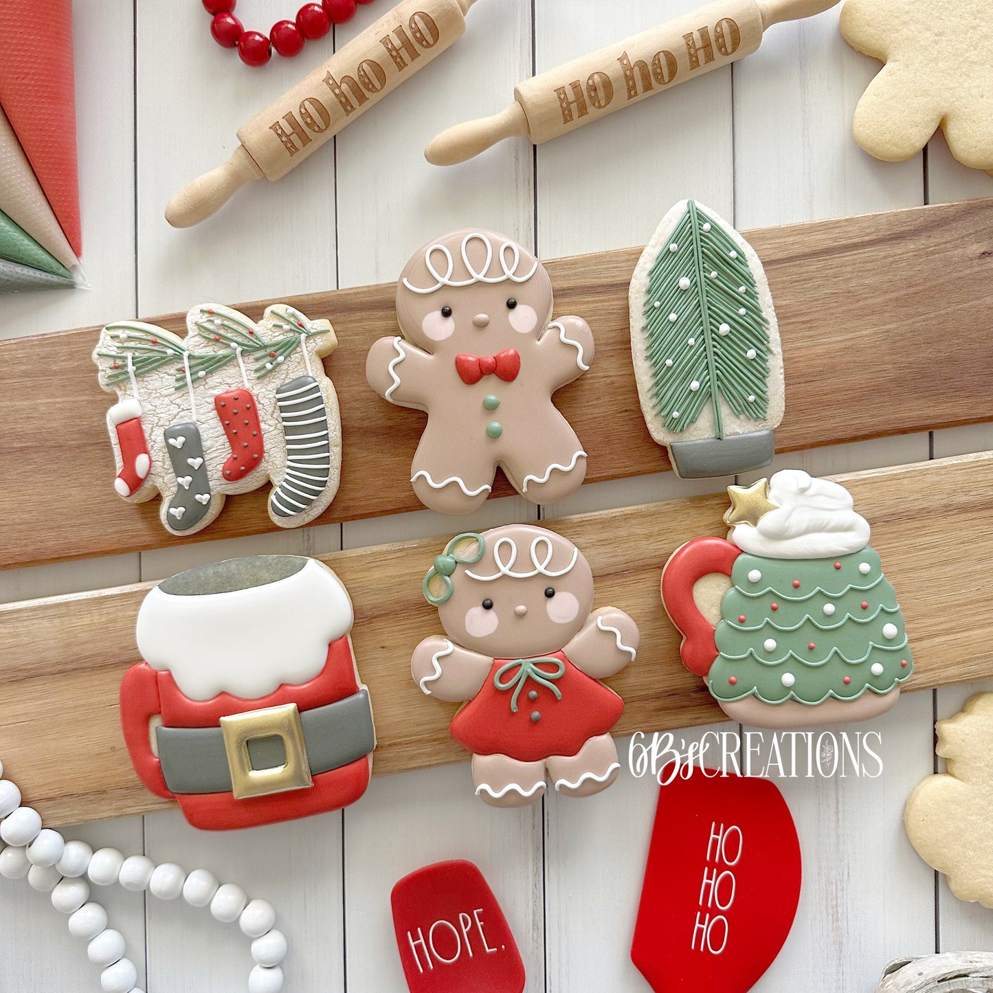 6 B's Creations (Teaching Partners) Christmas in July Set of 6 Cookie Cutters