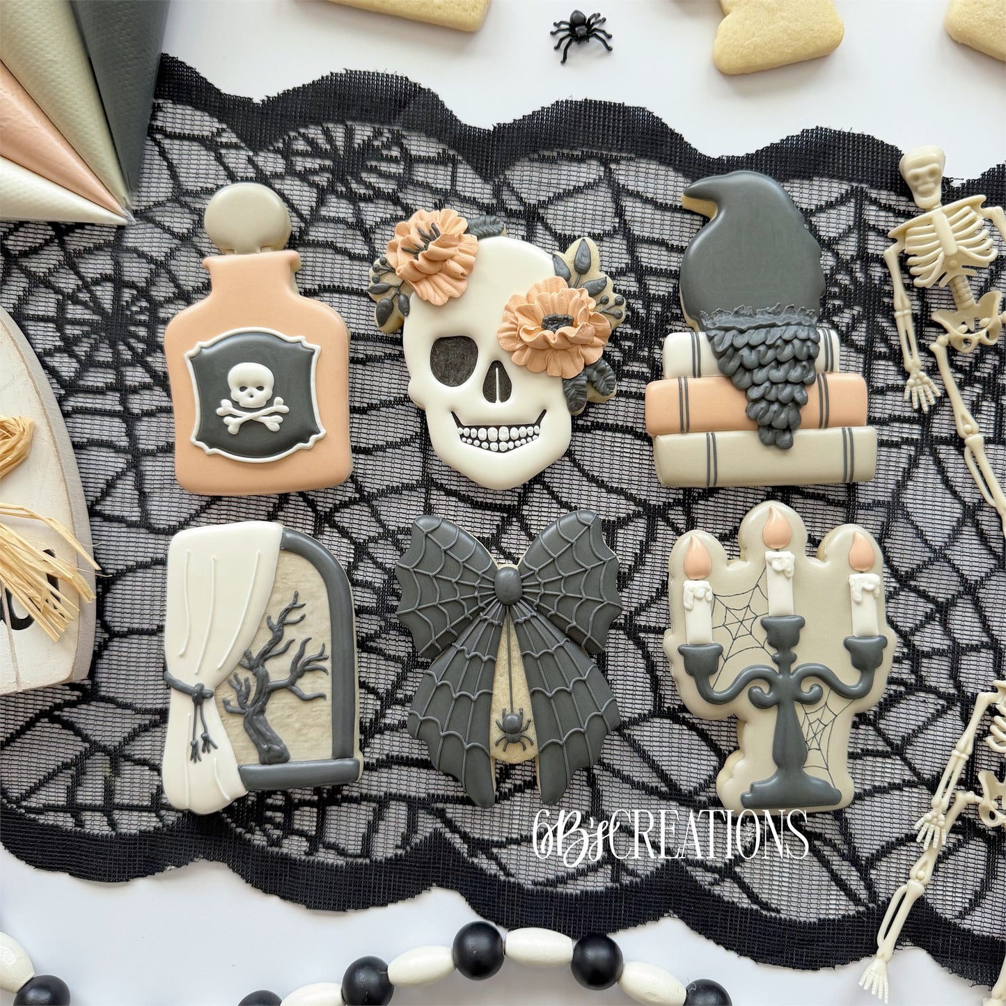 6 B's Creations (Teaching Partners) Haunted Library 2026 Set of 6 Cookie Cutters
