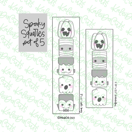 Spooky Squares Cookie Cutter Set of 5