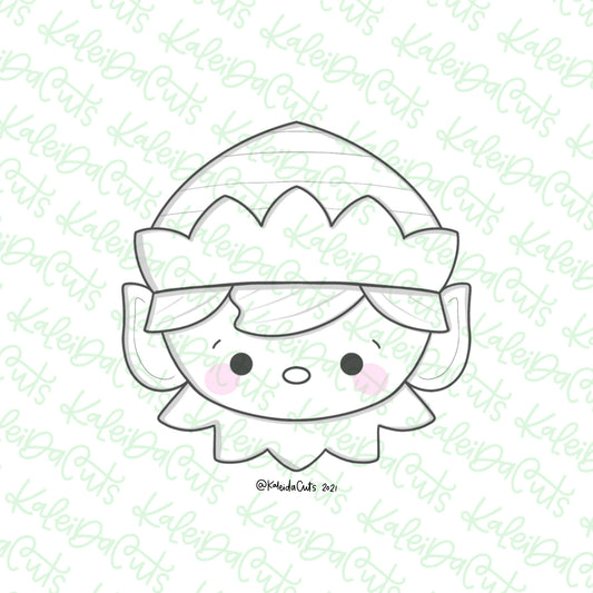 Boy Elf Face Cookie Cutter