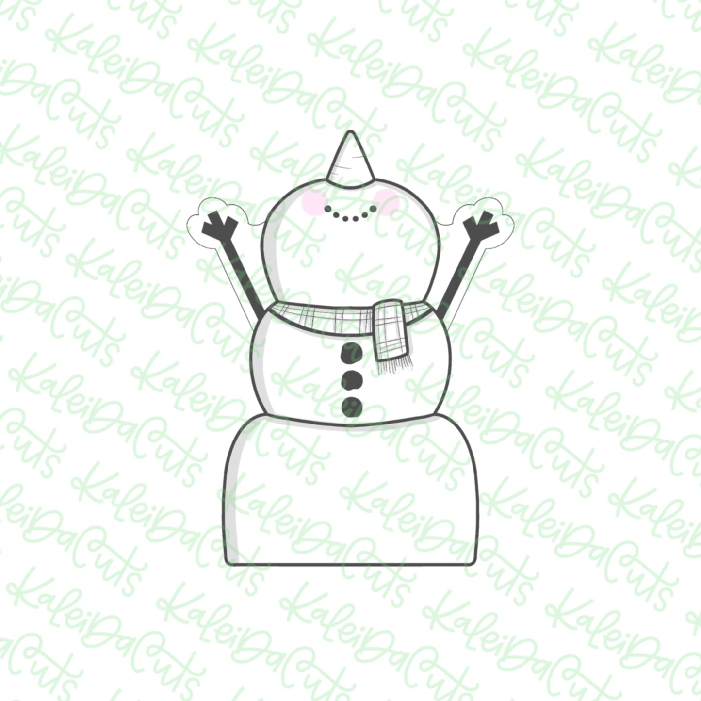 Happy Snowman Cookie Cutter