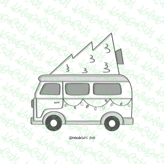 VW Bus with Tree Cookie Cutter