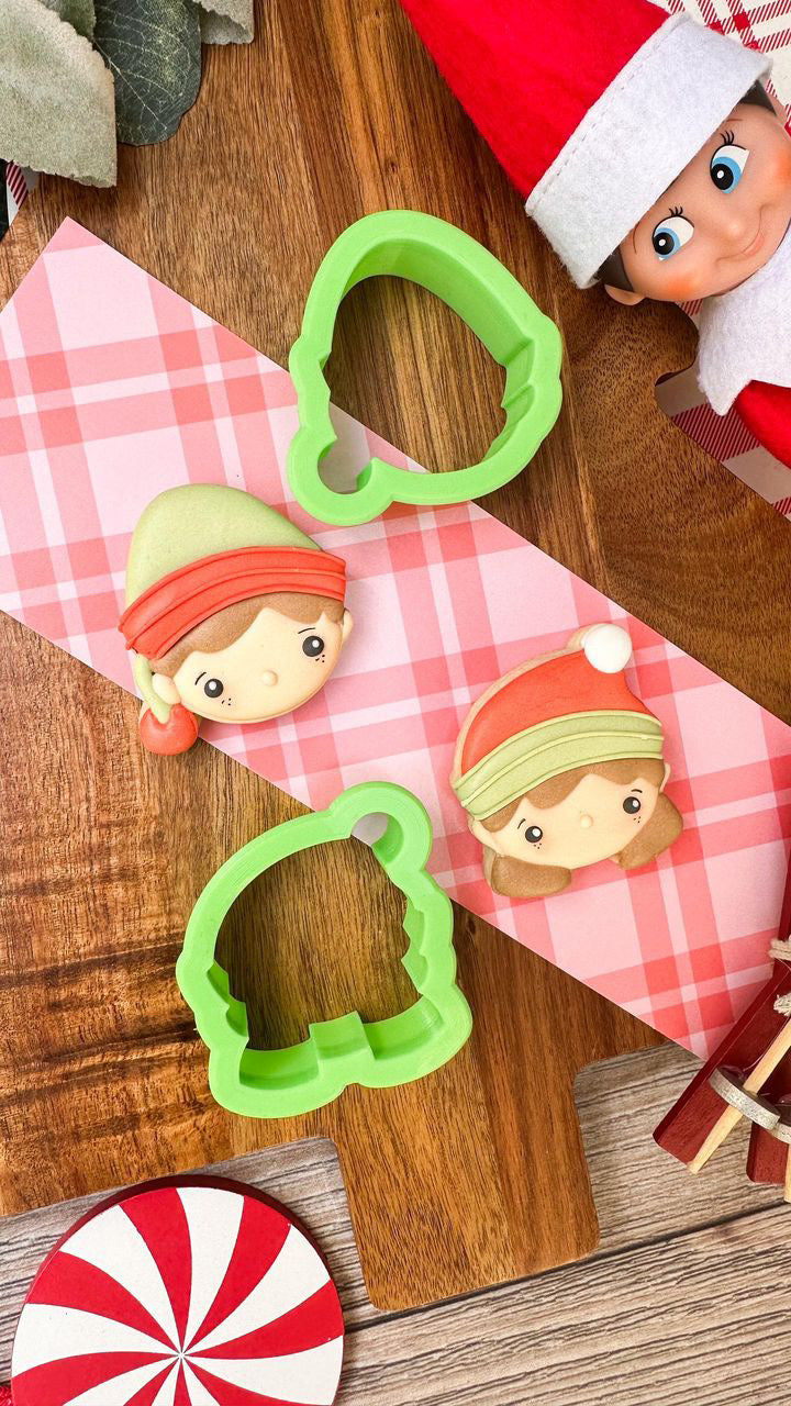 2022 Elf Couple Set of 2 Cookie Cutters
