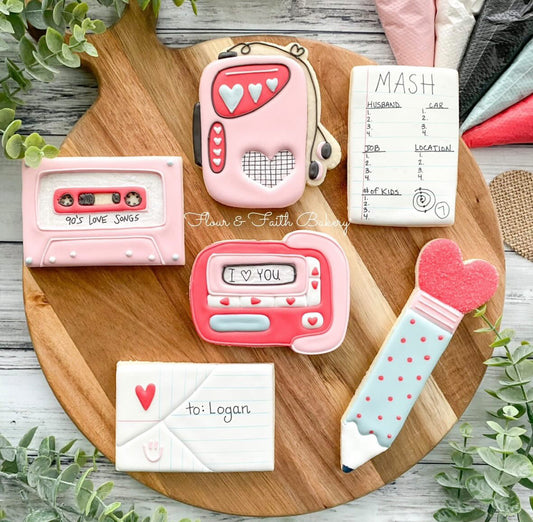 Flour & Faith Bakery's 90s Valentine Cookie Cutter Set of 4