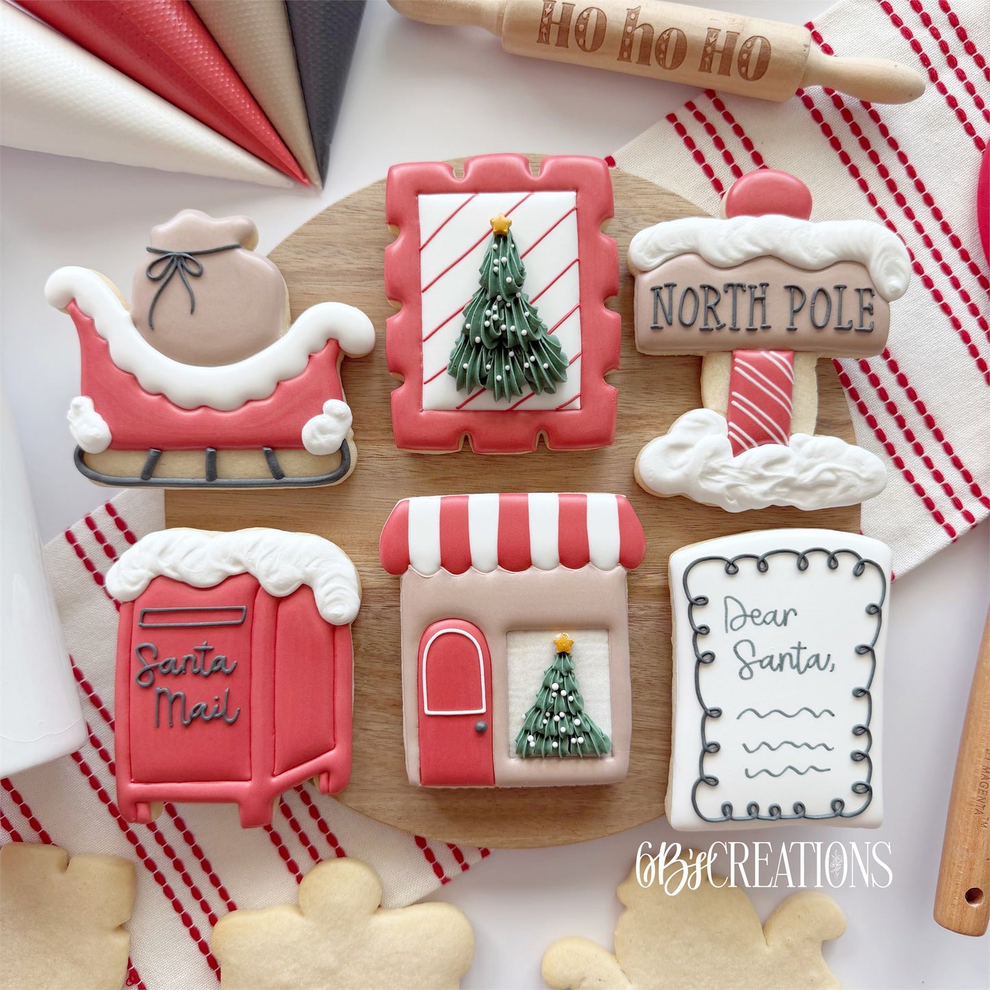 6 B's Creations (Teaching Partners) Letters to Santa 2026 Set of 6 Cookie Cutters